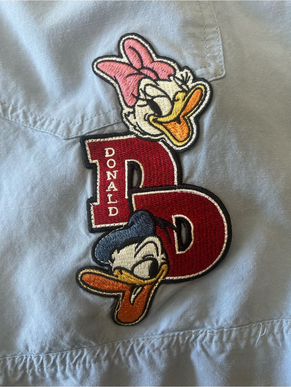 Disney Light Blue Patch Detail Short all Size 2 - Picture 10 of 10